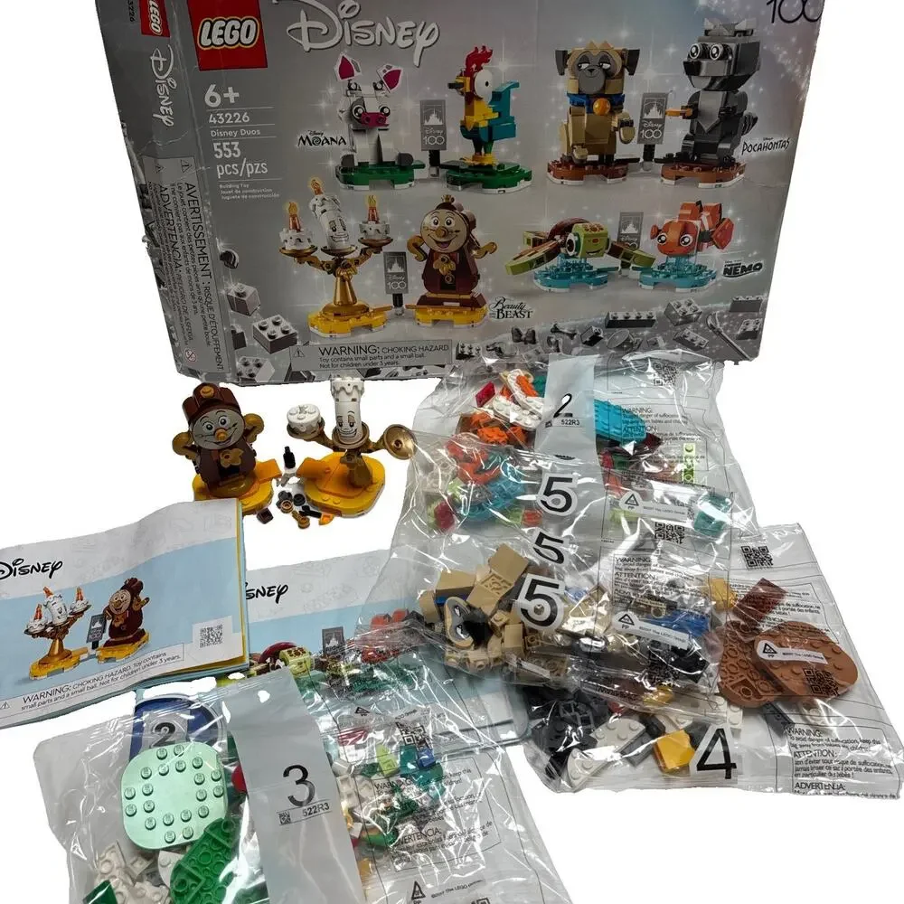 LEGO Disney: Disney Duos (43226) Box with Instructions Only Bag 1 Opened